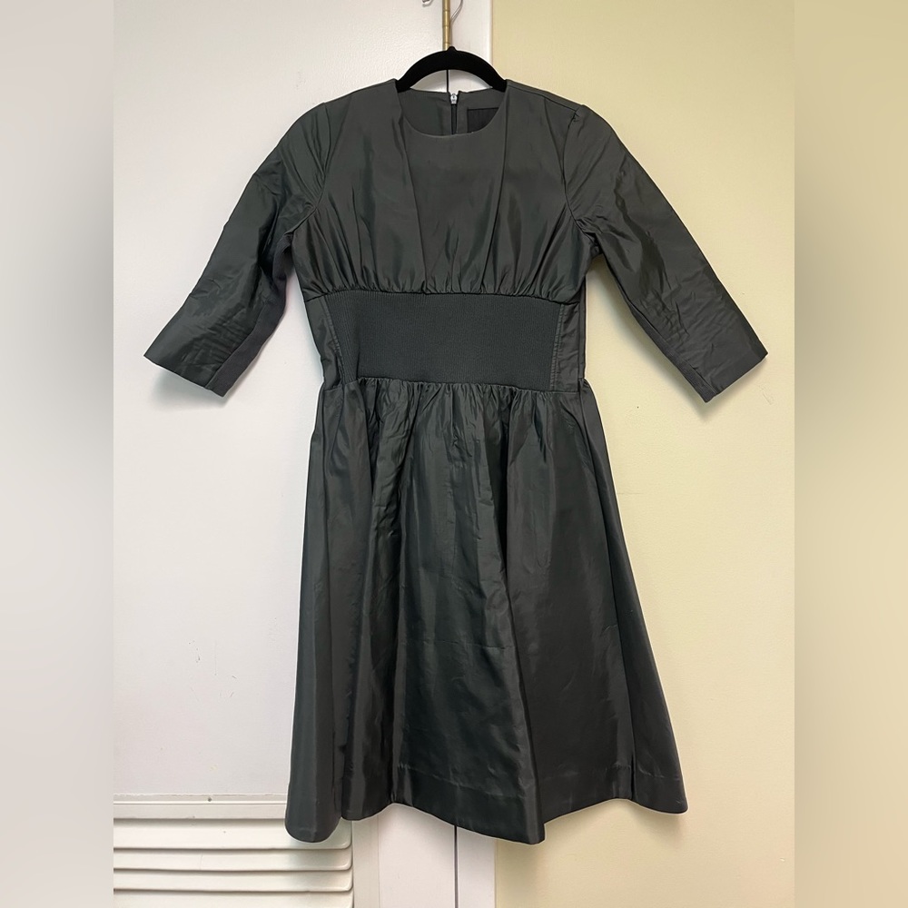 Long sleeve midi party dress